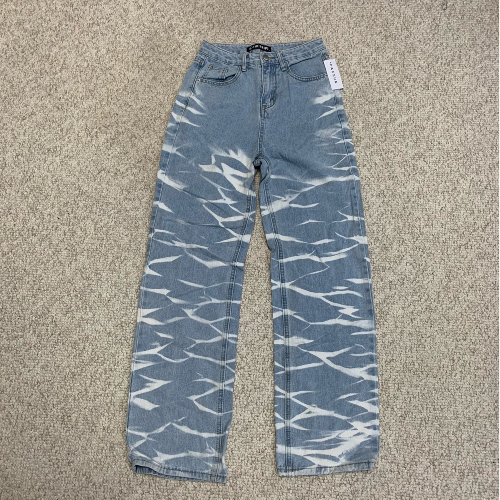 NWT PacSun Patterned Straight Leg Jeans